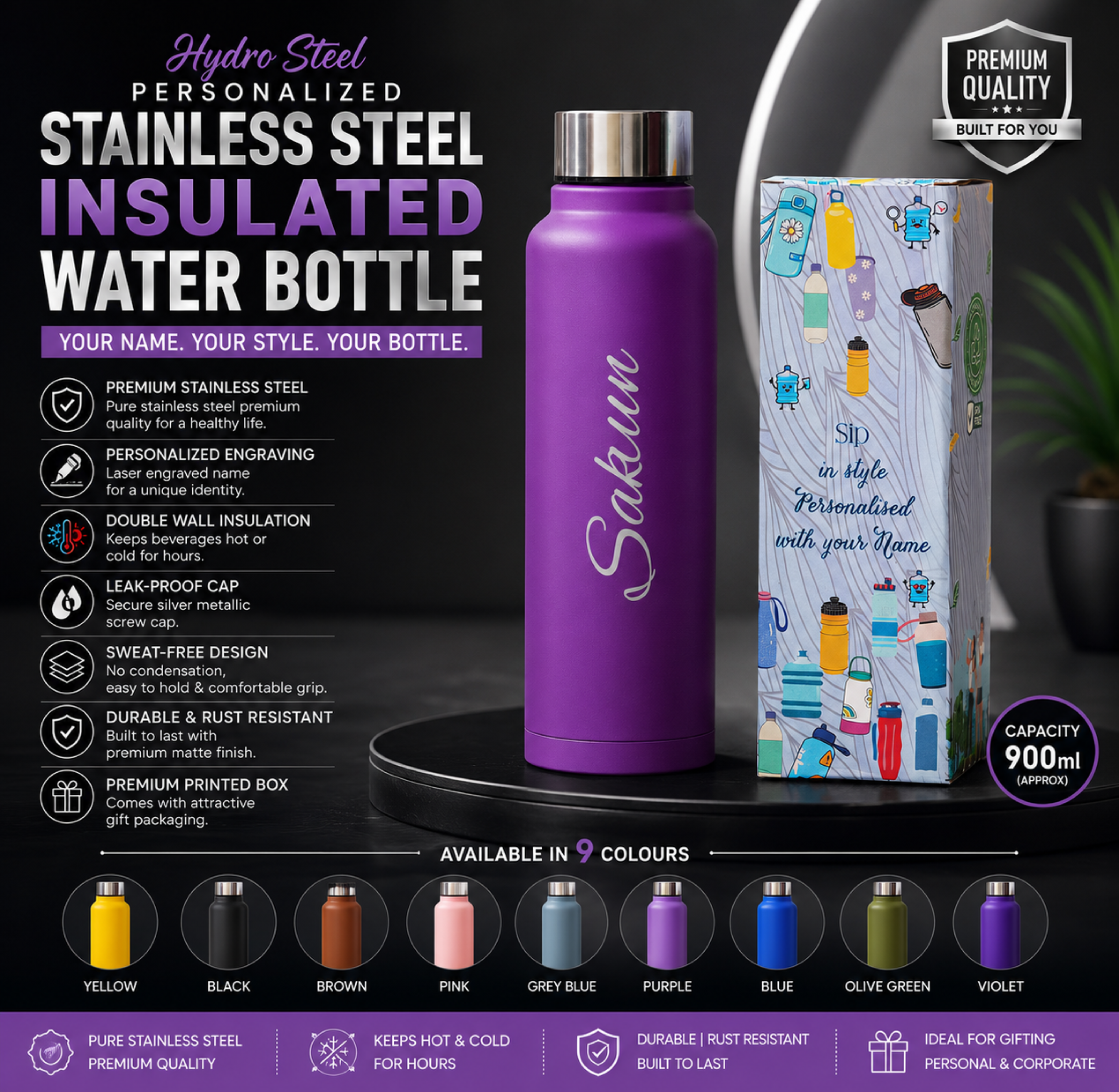 B7 SS.-Steel Bottle